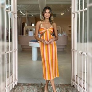 SUBOO BILLIE CUT OUT MIDI DRESS S